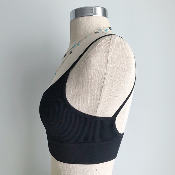 Badlands Stretch Black Bralette Crop Tank - Picture 3 of 6